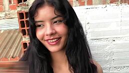 real amateur couple goes hard with passionate sex and riding creampie 💦