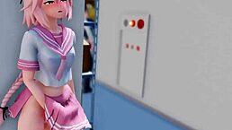 i cum hard as astolfo with my big cock and small tits