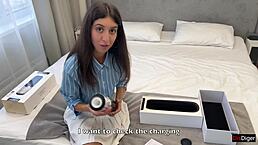 I received a powerful cumshot from my new toy svakom alex neo 2