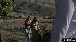 i can't believe i joined a threesome with two busty stepsisters