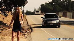 Squirting prisoner fingered by dyke marshal!