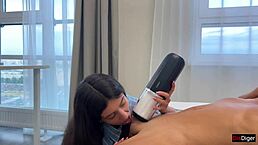 I received a powerful cumshot from my new toy svakom alex neo 2