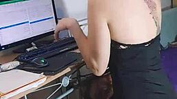 Zaramontoyareal, the naughty secretary, gets super hot and wild!