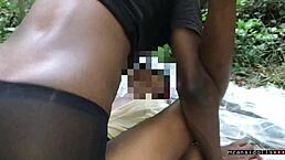 just an 18-year-old getting pounded hard out in the jungle