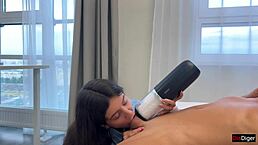 I received a powerful cumshot from my new toy svakom alex neo 2