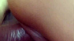 Foot job creampie with my sexy girl, her pierced nipples so hot 😍