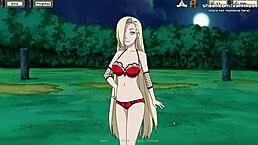Naruto kunoichi trainer Ino Yamanaka, teen 18+, gets tight virgin ass creampied in sexy gameplay.