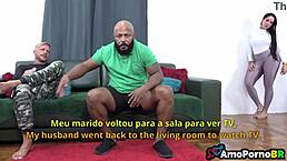 In this latina milf's story, her husband wants to be cuckolded, so she takes a big cock in lingerie.