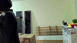 I Made My Boyfriend A Cuckold And Fucked The Moving Helper At Home With Ass Worship