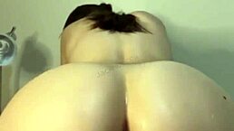 I'm riding reverse cowgirl with my shining ass