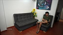 Slutty niece begs for cum inside her at the photoshoot! Intense anal action.