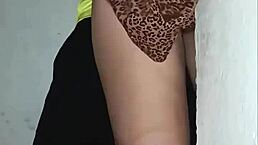 a hot nympho gets a quick doggystyle fuck outdoors in public