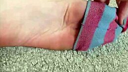 Watch this sexy foot fetish sexting session with big tits and domination.