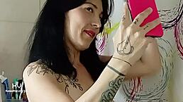 stepdad catches me flashing tits on video call