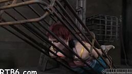 Four Slutty Beauties Trapped in a Petite Cage Craving Hardcore Action