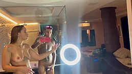 Hot Fuck In Front Of Mirror