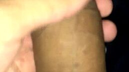 pissing on monster cock