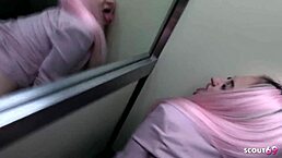 German curvy girl gets anal after public blowjob on holiday