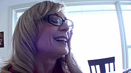 Ally Evans learns pussy licking from milf Nina Hartley