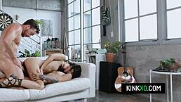 Steamy threesome with hot stepsiblings Kitty Carrera and Sofie Reyez