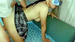 Fucking my favorite classmate to creampie