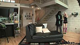 hey, check this blonde model taking big black cock in deep anal