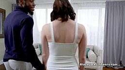 Perky Brunette Experiences Her First Big Black Cock