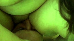 large woman forces lover to eat pussy after outdoor handjob