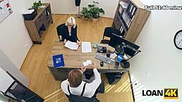 Loan4k Blonde Whore Endures Rough Anal Fuck