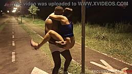 wife steps out and a stranger with huge cock bangs her hard while husband films without her noticing