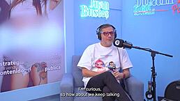 Mariejane, Tattooed Latina Amateur, Squirts First Time on Podcast.