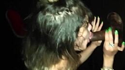 Latina Amateur Sucks Multiple Cocks Through Glory Hole