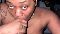 nasty freaky slut eats nut and cream!