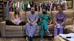 dr tampa says, 'let's play around with the ultrasound on nova maverick's big tits.'