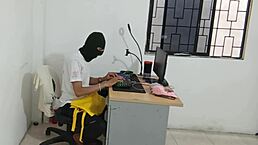 neighbor gets horny and shows off her big ass in front of the camera