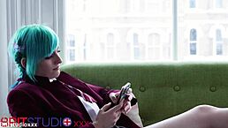 hot british alt college student plays with her pussy until she cums