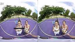 VR THREESOME - RILEY REID AND MELISSA MOORE - NAUGHTYAMERICAVR COM