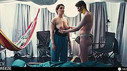 valentina nappi hikes and gets frozen fucked by native guy outdoors