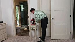 18 Teen Sophia Wilde Loves Getting Blasted in Lingerie on Bed