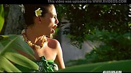 Manuia Taie Goes Topless in Retro Pacific Banana 1981 Scene