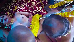 indian wife experiences her first suhagarat with multiple husbands in a full movie