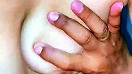 Young mom in yellow dress fucked while milking breasts