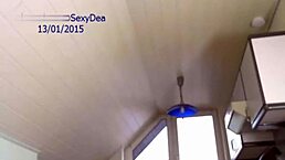 blonde teen 18+ rides her dildo with wild energy