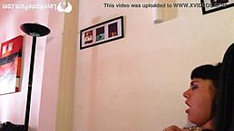 Naughty babysitter teases stunning body on webcam 😏