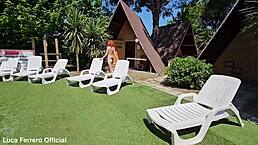 Does Dutch Model Joy Draiki Strip Outdoors for Playboy?