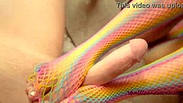 sexy latina babe vanillaandcaramel gives footjob while masturbating her pussy