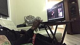 Muslim smoker gives deepthroat blowjob to big ass.