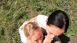 Smoking Sluts Suck Cock and Swallow Cum