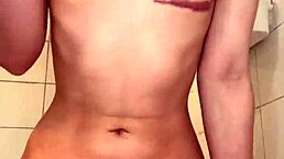 bouncing on dildo with wet pussy and big clit leading to orgasm