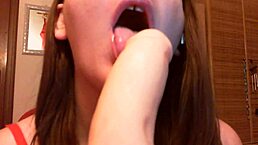 i wonder if rubber pussy beats real one, mom shows how to use both for solo fun